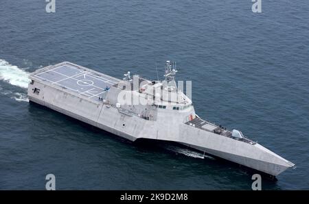 The future littoral combat ship USS Charleston (LCS 18) Stock Photo