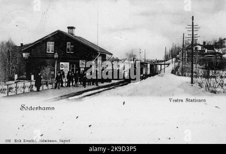 Western station in Söderhamn Stock Photo