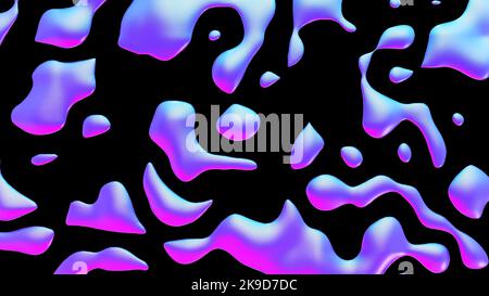 Fluid Metallic Drops Y2K Background Dynamic Iridescent Retrowave Liquid  Forms Stock Photo by ©GarryKillian_ 609916538