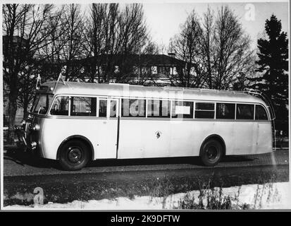 State Railways, SJ Bus. Stock Photo