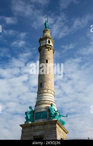 Soldiers & Sailors Monument, East Rock Park, New Haven, Connecticut Stock Photo