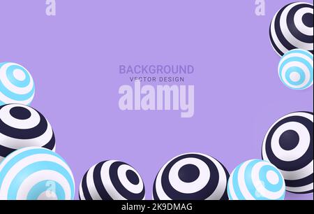 Abstract background with 3d geometric shapes. Modern cover design.  Stock Vector