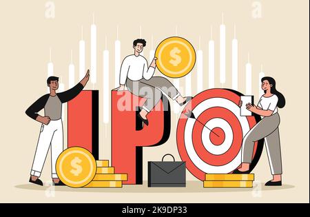 Initial Public Offering Stock Vector