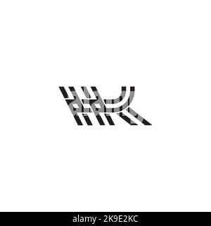 letter hk tags design geometric design logo vector Stock Vector