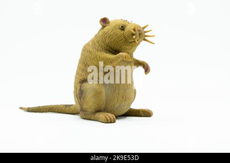 Funny Mouse toy isolated on white background Stock Photo