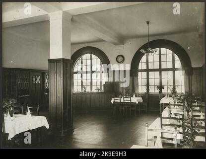 Haparanda station house. 1st and 2nd class dining room. Stock Photo