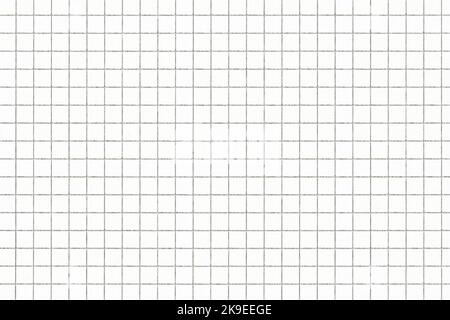 white paper cage, school notebook with square grid Stock Photo