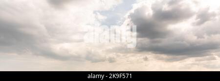 Dramatic sky background. Stormy clouds in dark sky. Moody cloudscape Stock Photo