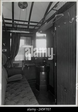 Interior of 1st and 2nd class sleeping compartment. State Railways, SJ Abo4. Stock Photo