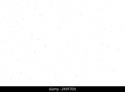 3d rendering of snowfall against blank white background. Seasonal winter theme illustration, falling snow Stock Photo