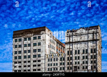 Spillers flour mills in Docklands Stock Photo