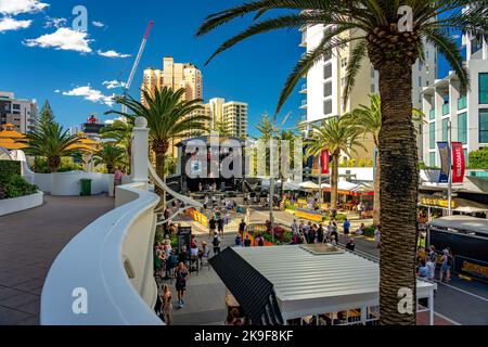 Gold Coast, Queensland, Australia - Groundwater country music festival on the streets of Broadbeach during day time Stock Photo