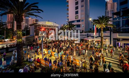 Gold Coast, Queensland, Australia - Groundwater country music festival on the streets of Broadbeach Stock Photo