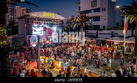 Gold Coast, Queensland, Australia - Groundwater country music festival on the streets of Broadbeach Stock Photo