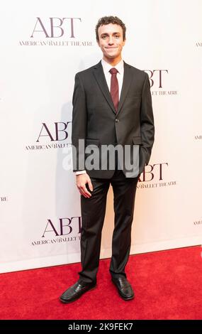 New York, USA. 27th Oct, 2022. Jacob Clerico attends the American Ballet Theatre Fall Gala at The David Koch Theatre at Lincoln Center (Pacific Press Lev Radin/Pacific Press) Credit: Pacific Press Media Production Corp./Alamy Live News Stock Photo