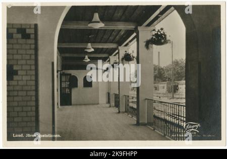 Lund, railway station. Stock Photo