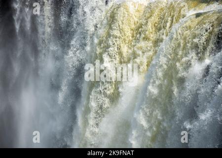 Chitrakot Waterfall is a beautiful waterfall situated on the river Indravati in Bastar district of Chhattisgarh state of India Stock Photo