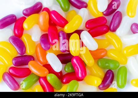 Multi colour jellybeans sweets Stock Photo
