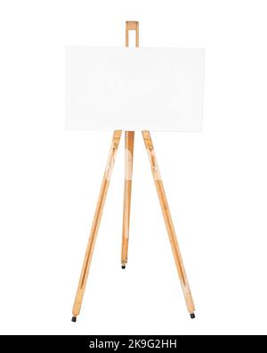 Template of white canvas Stock Photo