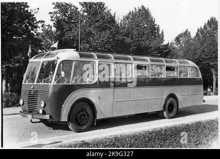 State Railways, SJ Bus. Stock Photo