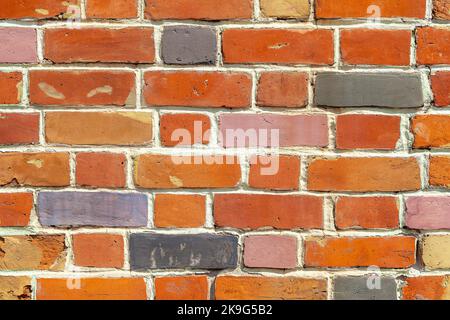 Multicolor brick wall texture background Stock Photo