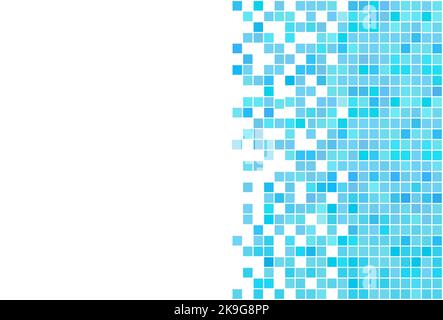 Abstract geometric pixel mosaic background. Stock Photo