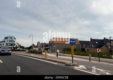 Freeway Window View A car window view over the roadside of a freeway in Belgium Stock Photo ...