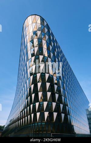 Stockholm, Sweden - Sept 2022: Aula Medica Auditorium building of Karolinska Institutet designed by Wingardh Arkitektkontor Stock Photo