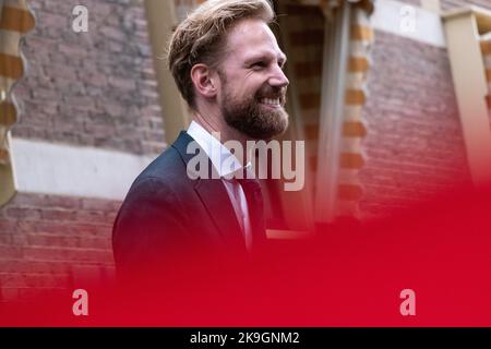 Netherlands, The Hague on 2022-09-22. Arrival of the cabinet at the Council of Ministers of the Dutch government at the Ministry of General Affairs in Stock Photo