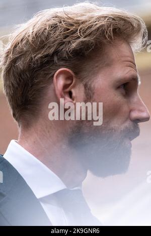 Netherlands, The Hague on 2022-09-22. Arrival of the cabinet at the Council of Ministers of the Dutch government at the Ministry of General Affairs in Stock Photo