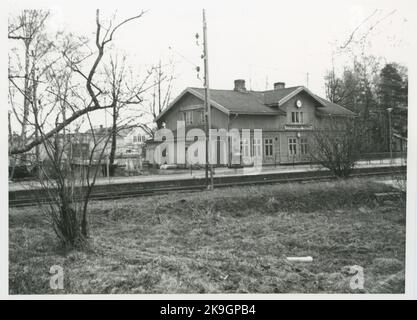 Söderhamn Western station. Stock Photo