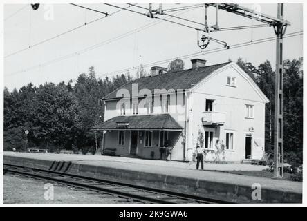 Ljusne station. Stock Photo