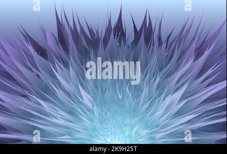 3D modern gradient Magic Flower abstract background.  Stock Vector