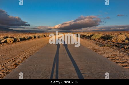 Hiking the California Aqueduct, Pacific Crest Trail, California, USA Stock Photo