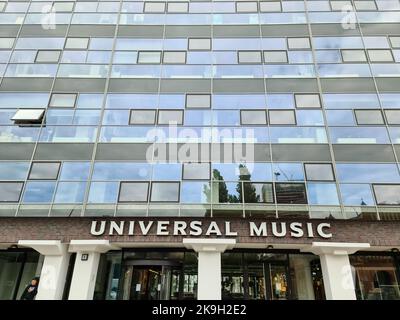 Berlin, Germany - 03. October 2022: The building of the Universal Music record label in Berlin
