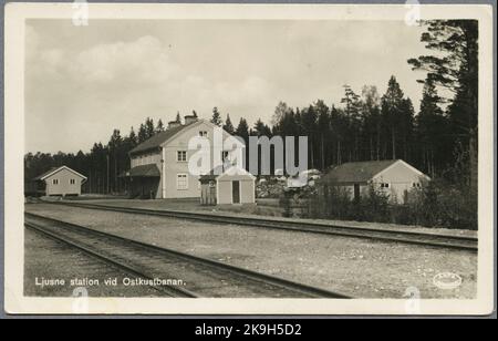 Ljusne railway station. Stock Photo