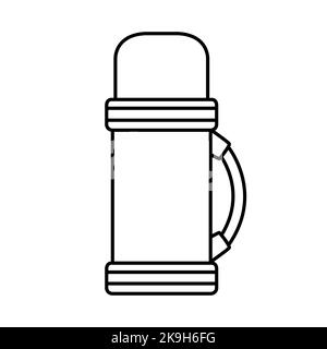 Thermos bottle icon. Outline thermos bottle vector icon for web design  isolated on white background Stock Vector Image & Art - Alamy