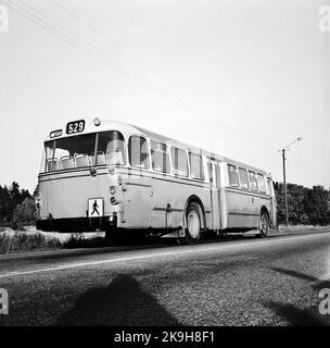 Right traffic bus, Råsta Stock Photo - Alamy