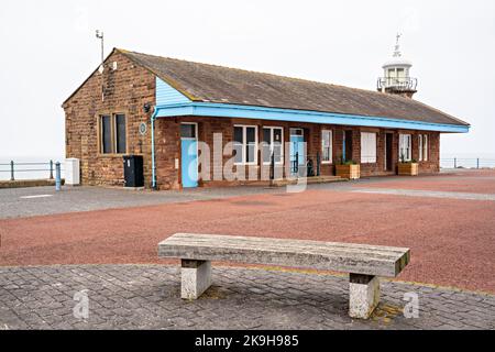 Old Railway Station cafe, Stone Jetty, Morecambe, Lancashire Stock Photo