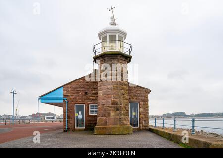 Old Railway Station cafe, Stone Jetty, Morecambe, Lancashire Stock Photo