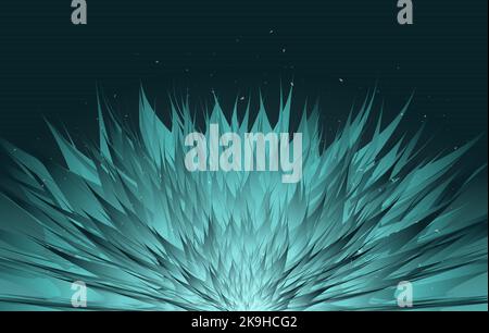 3D modern gradient Magic Flower abstract background.  Stock Vector