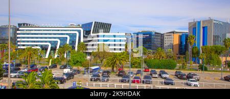 France, Cote d'Azur, Nice, Airport, hotels, Stock Photo