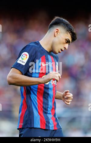 BARCELONA - AUG 28: Pedri in action during the LaLiga match between FC