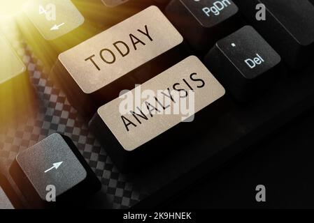 Conceptual display Analysis. Word Written on process of breaking complex topic or substance into smaller parts Typing Program Functional Descriptions Stock Photo