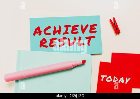 Handwriting text Achieve Result. Conceptual photo Yearly gathering of an organization interested shareholders Stock Photo