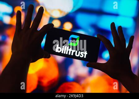 Brazil. 28th Oct, 2022. In this photo illustration, the Billtrust logo is displayed on a smartphone screen. (Credit Image: © Rafael Henrique/SOPA Images via ZUMA Press Wire) Stock Photo
