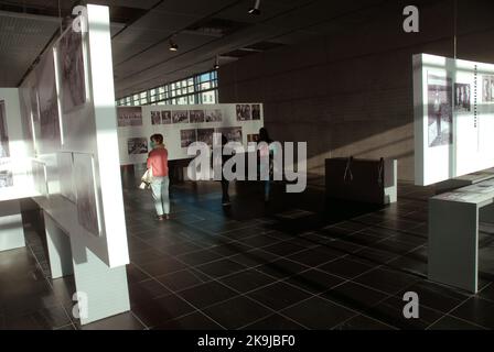 Interior of Terror Museum, built on the site of former Nazi Gestapo HQ in Berlin, Germany. Stock Photo