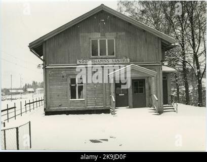 Söderhamn western station house Stock Photo