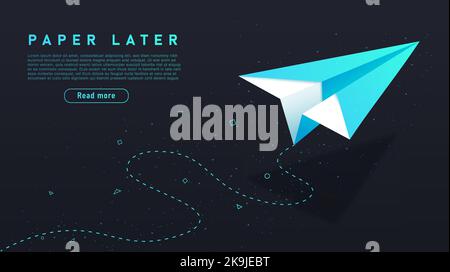Paper plane concept Stock Vector