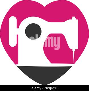Sewing tailor logo  Icon Illustration Brand Identity Stock Vector